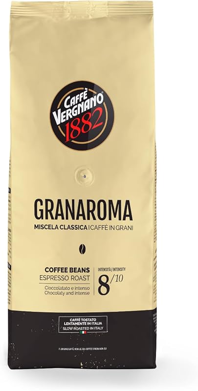 Caffè Vergnano 1882 - Caffè in Grani Granaroma | 1 Confezione da 1 Kg