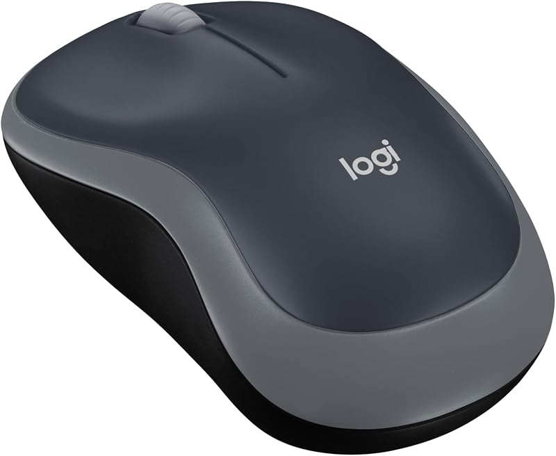 Logitech M185 Mouse Wireless, 2,4 GHz con Mini Ricevitore USB | Durata Batteria di 12 Mesi, Tra