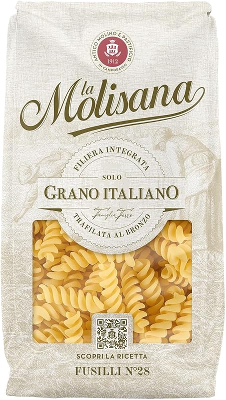 La Molisana, Fusilli n. 28, Pasta da Solo Grano Italiano - Trafilata al Bronzo,