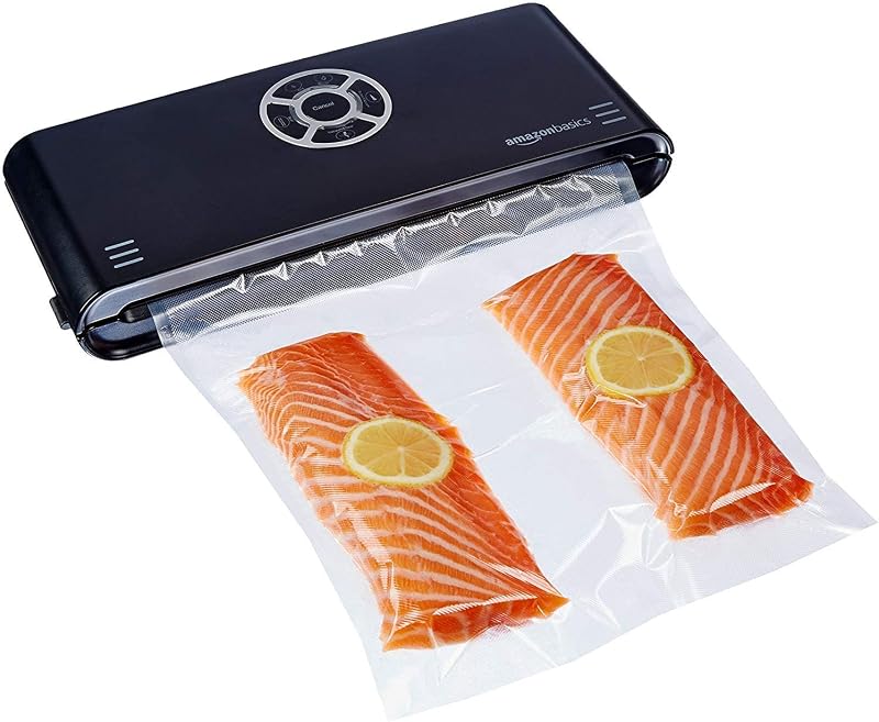 Amazon Basics Macchina sigillatrice per sottovuoto, Larghezza di sigillatura 30 cm,10 sacchetti per sotto