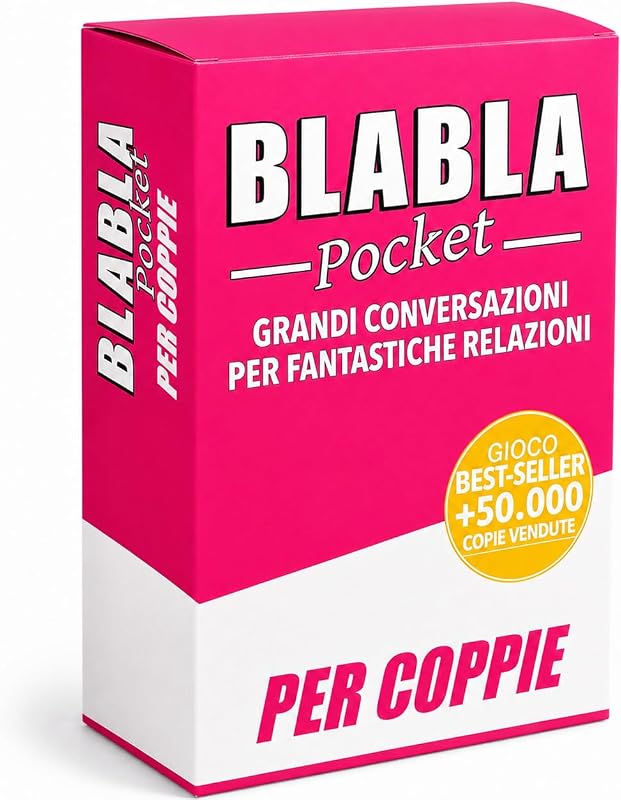 BLABLA Pocket PER COPPIE | Giochi da Tavolo per Adulti e Ragazzi - Gioco per Coppia - Carte da Conversazi