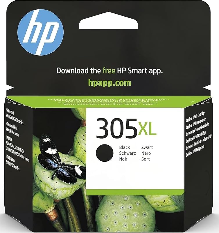HP 305XL Nero, Cartuccia Inchiostro Originale, Alta Capacità | Compatibile con HP DeskJet serie