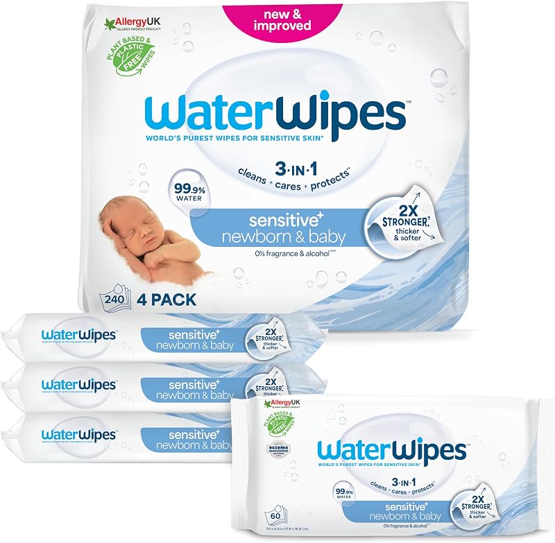 WaterWipes Sensitive+ Newborn & Baby