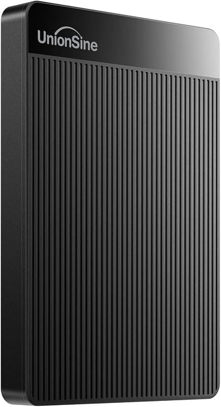 UnionSine Hard Disk Esterno 2,5" 500GB Ultra Slim Portatile USB3.0 SATA HDD | Storage per PC, M