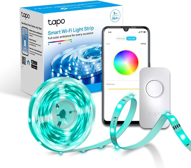 TP-Link Tapo L900-5 Striscia LED Smart WiFi RGB 5m Alexa Google Senza Hub