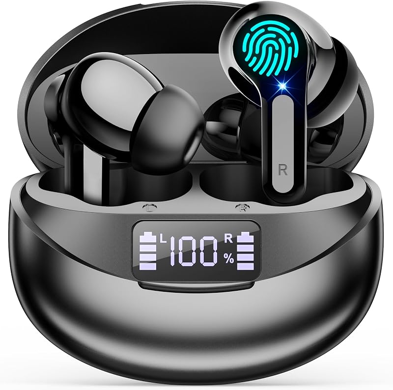 Cuffie Bluetooth Auricolari Bluetooth 5.3 Cuffie Wireless senza fili