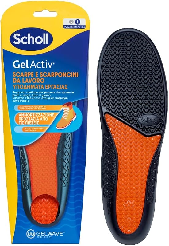 Dr. Scholl's Solette GelActiv Scarpe e Scarponcini da Lavoro, Solette con Tecnologia GelWave Am