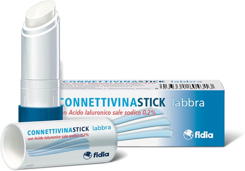 Fidia Farmaceutici ConnettivinaStick Labbra - Stick da 3g a Base di Acido Ialuronico 0,2%, per 