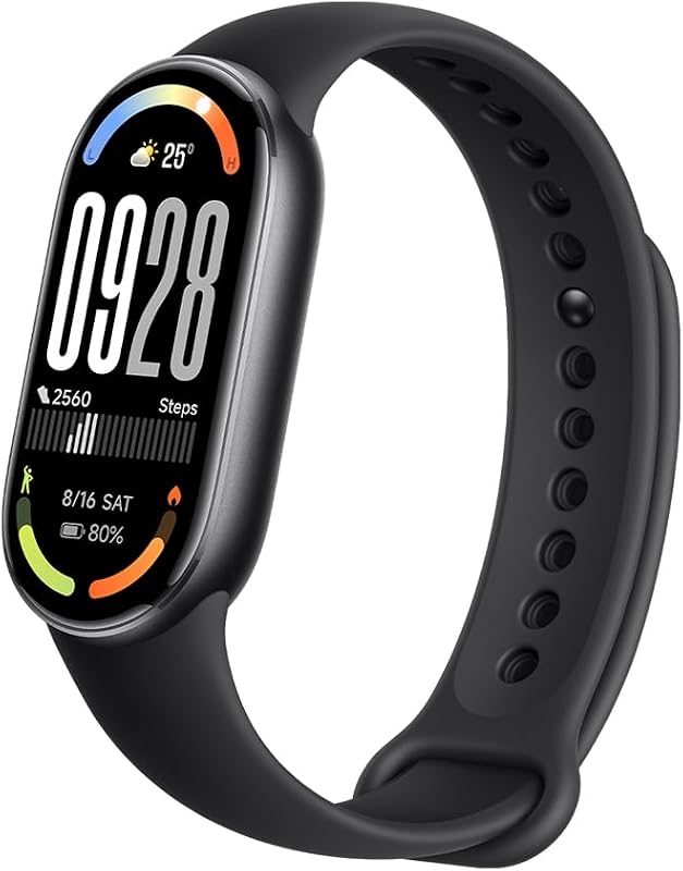 XIAOMI Smart Band 10, Fitness Tracker Uomo Donna, Batteria 21gg, Nero | Ricarica rapida, monito
