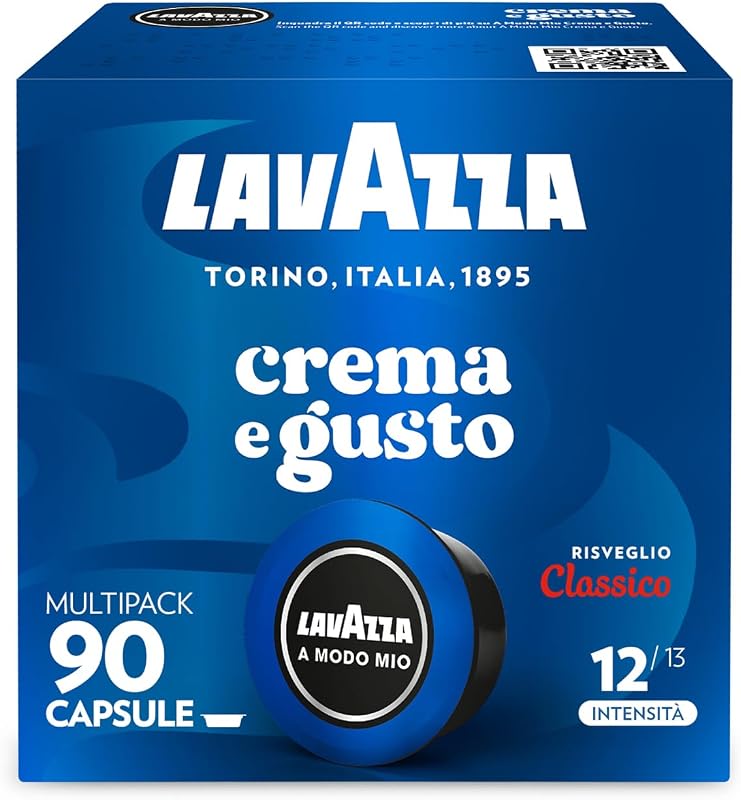 Lavazza, A Modo Mio Crema e Gusto Risveglio Classico, 90 Capsule Caffè | con Note di Cioccolato