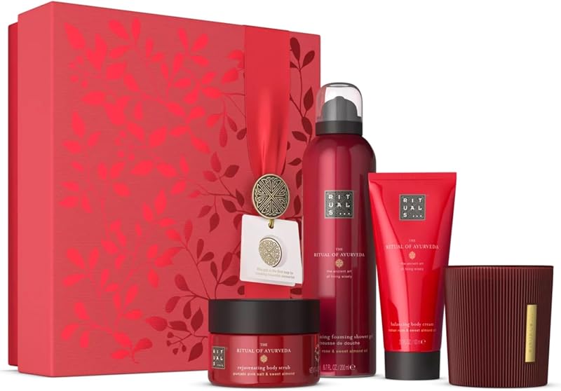 RITUALS The Ritual of Ayurveda Set Regalo Bagno, Rosa Indiana, Medio