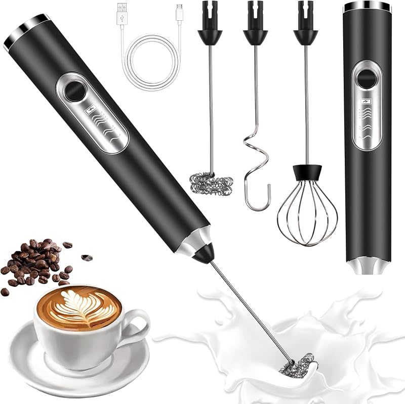 Montalatte Elettrico, Frullino Montalatte Ricaricabile USB