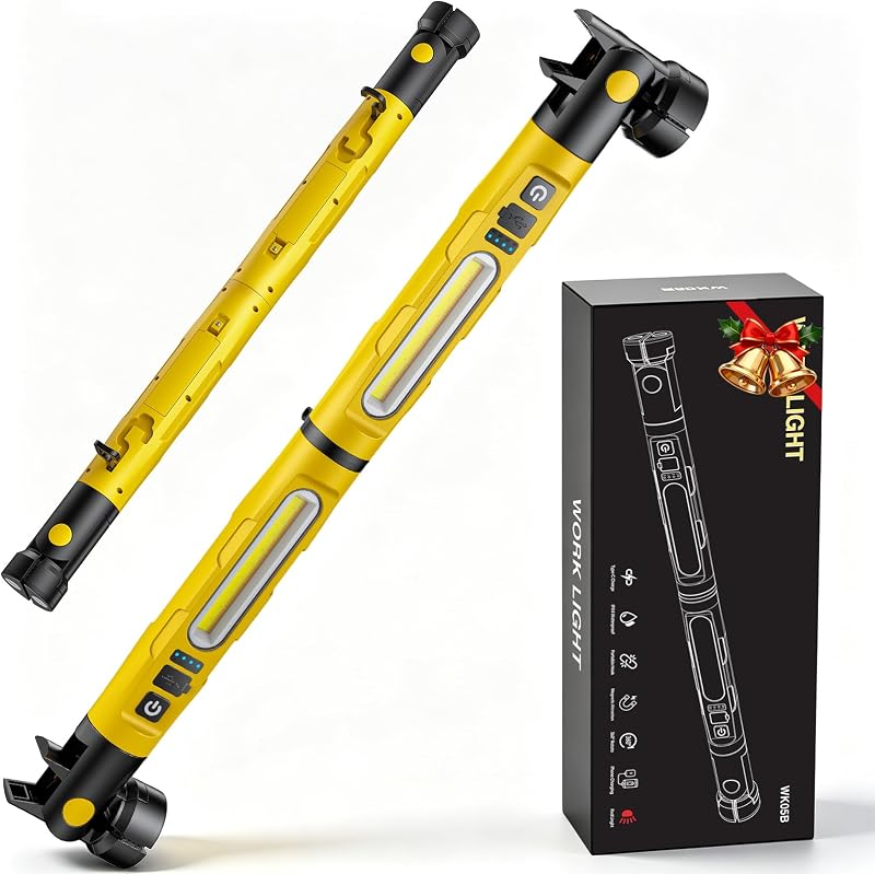 Onherm Lampada da Lavoro, 3000LM Torcia LED Ricaricabile M